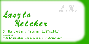 laszlo melcher business card